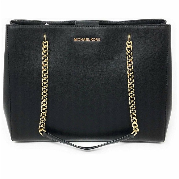 MICHAEL KORS CHAIN ELLIS GOLD LIMITED Edition Tote - Picture 4 of 8